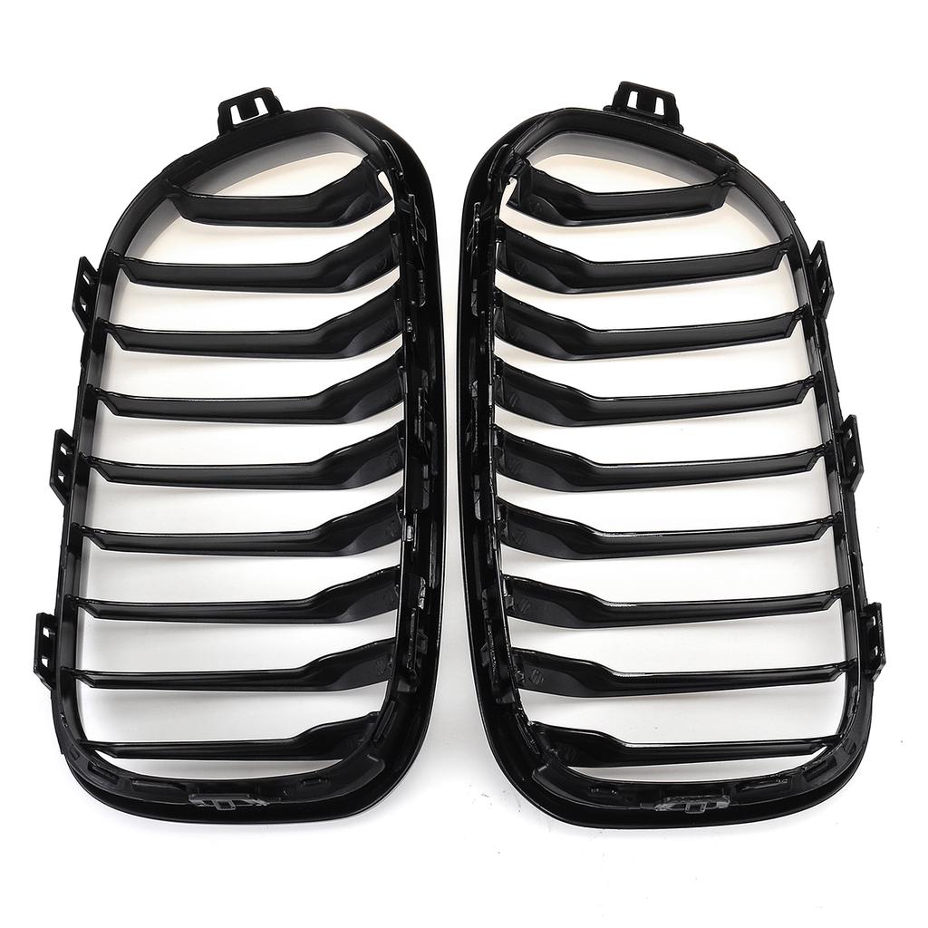 2015-2017 Front Bumper Kidney Grill Grille Glossy Black Racing Grille Sports Slat For BMW F20 F21 120i 1 Series 2015 2016 2017