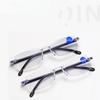 Frameless Presbyopia Eyeglasses Ultralight Anti-blue Light Glasses Men's Reading Glasses  Elder