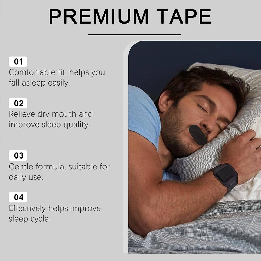 30pcs Mouth Tape Sleeping Keep Mouth Close Prevent Snoring Gentle Sleep Strip for Home Travel Mouth Tape for Pain Free Removal