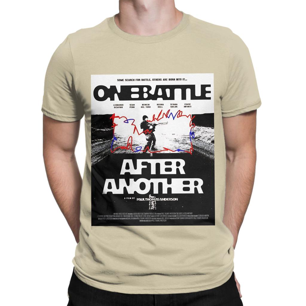 Ein Kampf nach dem anderen schwarzes Grafik-T-Shirt aus 100 % Baumwolle Ein Kampf nach dem anderen Oberteile T-Shirts für Unisex