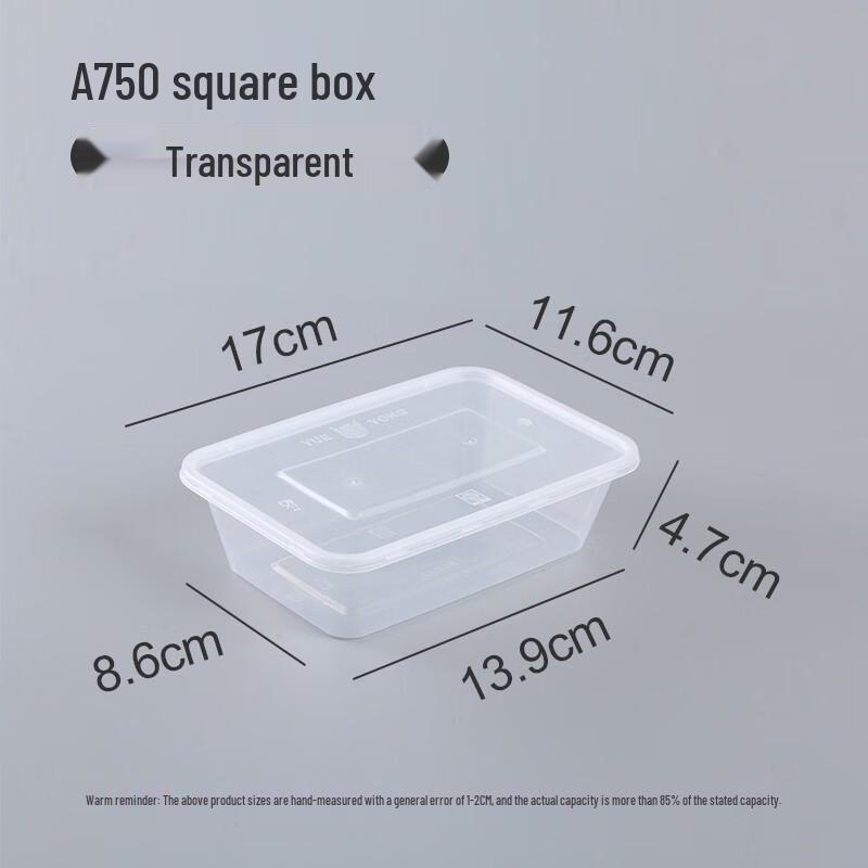 Disposable Microwavable Plastic Takeaway Food Containers