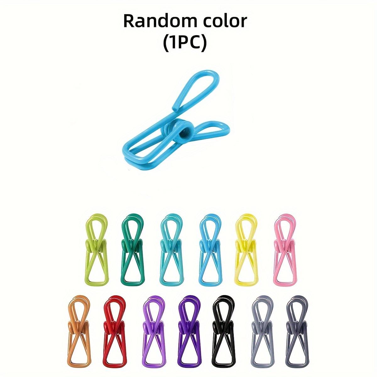 Portable Sealing Clips, Snack Bag Sealing Clips, Moisture-Proof Food Storage Clips, Stainless Steel Multi-Color Storage Clips