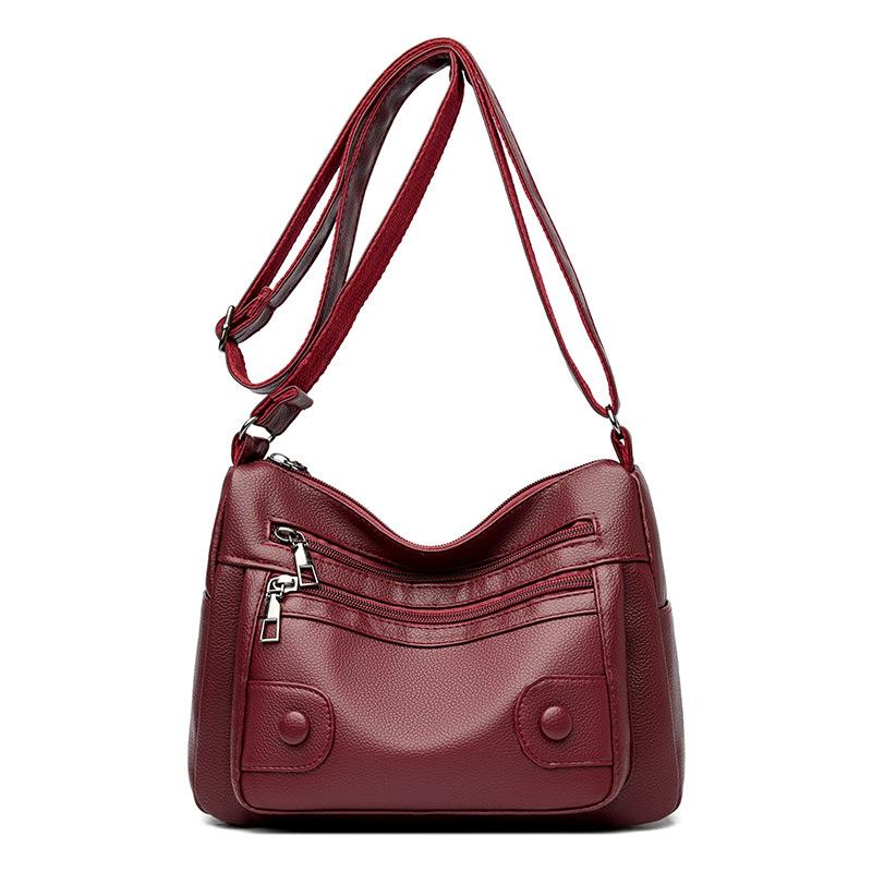 Large Capacity Women's Bag PU Shoulder Bag Mother Bag