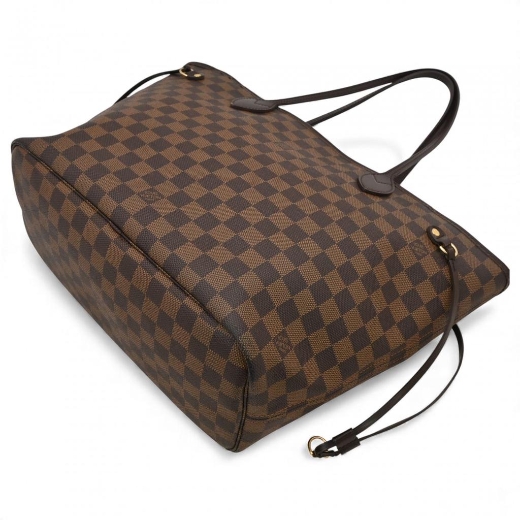 Auth Louis Vuitton Damier Neverfull MM Tote Bag Lv9980zb