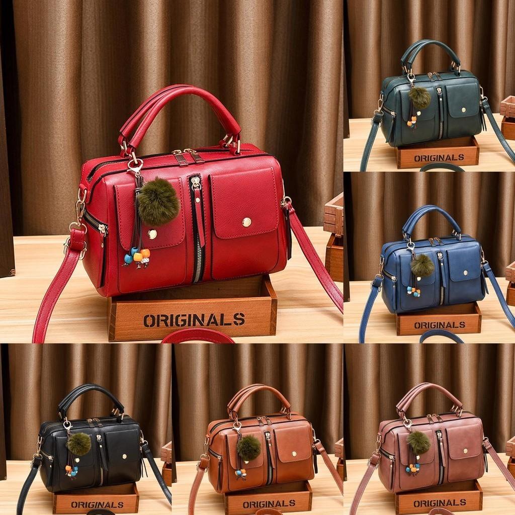 2023 New Fashion Large Pu Leather Pillow Bag Shoulder Bag European And American Trendy Handbag