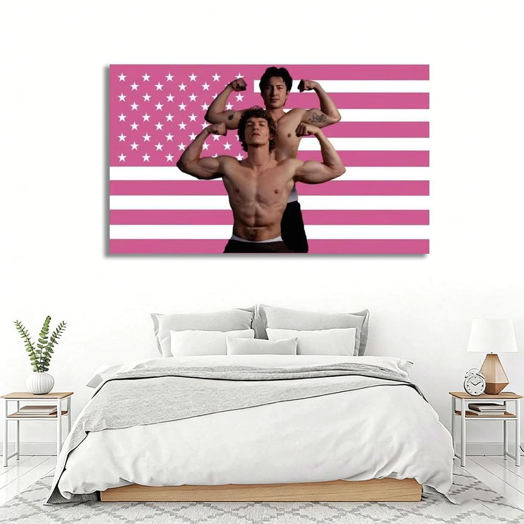 Vintage Rivalry Design Tapestry Retro Game Day Flag Sports Style Wall Decor Classic Competition Banner for Bedroom Dorm