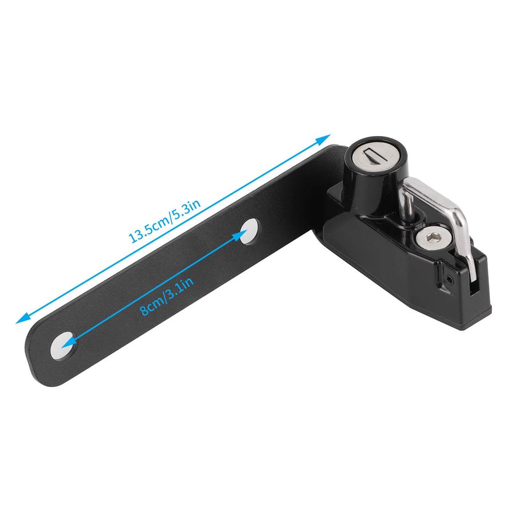 Motorcycle Helmet Lock Anti Theft Security Parts Fit Ninja 250/400 2018 Motorcycle Helmet Security Lock Aluminum Stainless Steel Black Silver