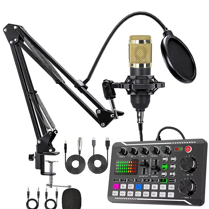 BM800 USB Microphone & Sound Card Set for Podcast Recording & Live Broadcasts