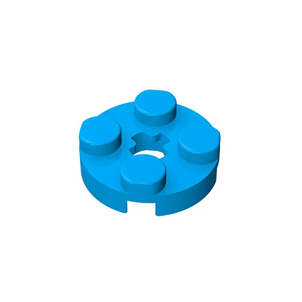 Small Particle Moc Blocks 2x2 Round Plate with Axle Hole - Compatible with Lego 4032 100g (approx. 230 pieces)