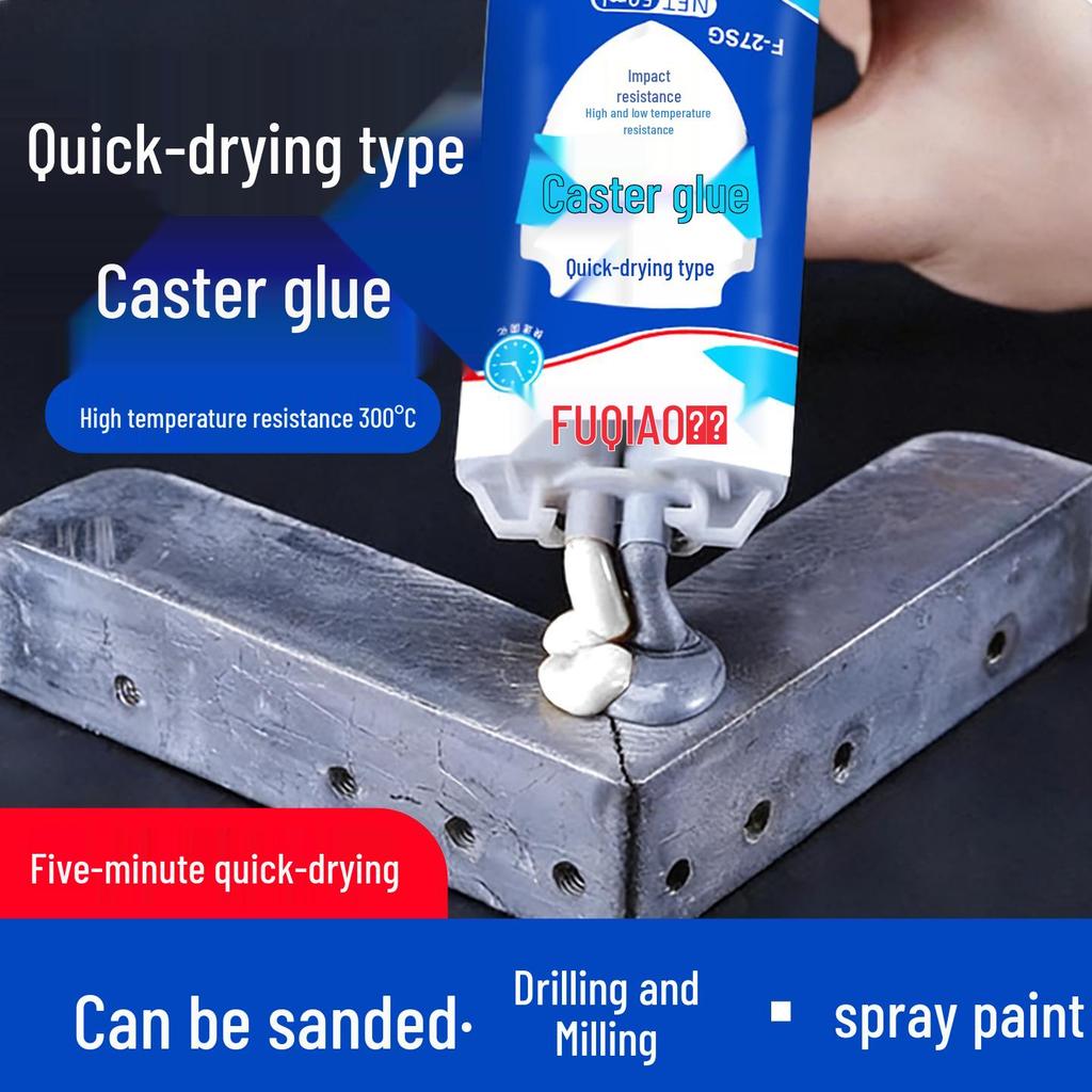 Quick-Dry High-Temp Resistant Welding Glue - Universal AB Strong Adhesive for Metal