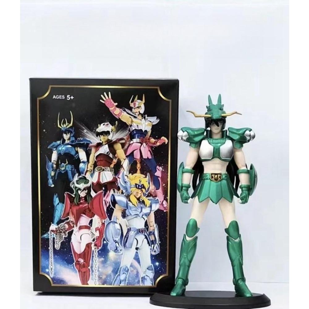 19CM Anime Figure Phoenix Ikki Hyoga Seiya Shiryu Standing Armor Model Children's Toys PVC Box Desktop Collection Decoration