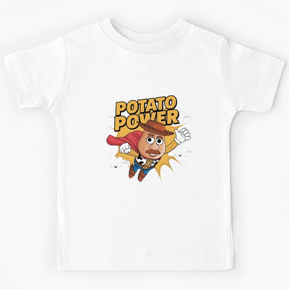 Potato Power – Funny Couch Potato Energy Quote Kids T-Shirt 170