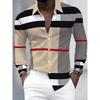 Old Money Outfits Men'S Regular Fit Lapel Long Sleeve Casual Shirt, Button-Front Design Easy Comfortable Daily Wear Men'S Casual Shirt