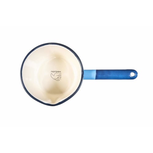 NORDISK Outdoor Camping Enamel Madam Bla Saucepan, Sky Blue, 700ml [Official Japanese Product] 119090