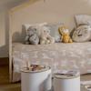 Parure de lit imprimée "Savane" 140 x 200 cm Réversible 100% Coton / 57 Fils/cm²