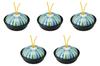 Set of 5 Large Tokusa Pattern Kaiseki Pots X Kaiseki Pots with Reinforced Lids for Direct Setomonohonpo [15.8 8.6 Cm] Heat,