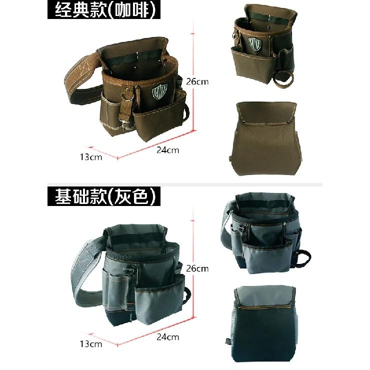 Canvas Oxford Tool Waist Belt Toolbag Professional Wear Resistant Electrician Bag Storage Hardware Tools Pouch Bag Organizer