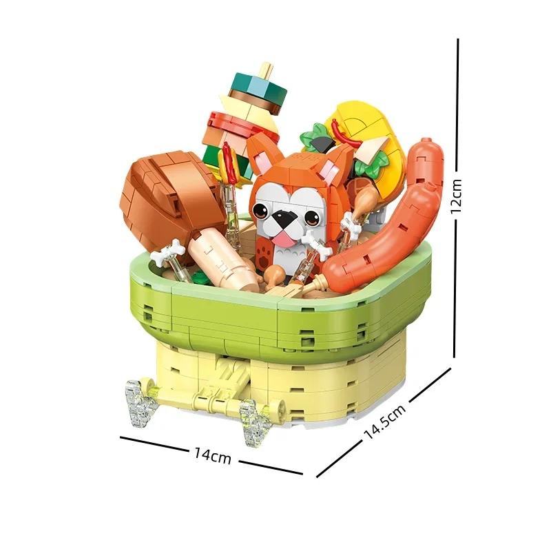 KNEW BUILT Carrot Potato DIY Potted Plant Model Building Block Toys-Great for Early LearningDesk & Home DecorFestival Present