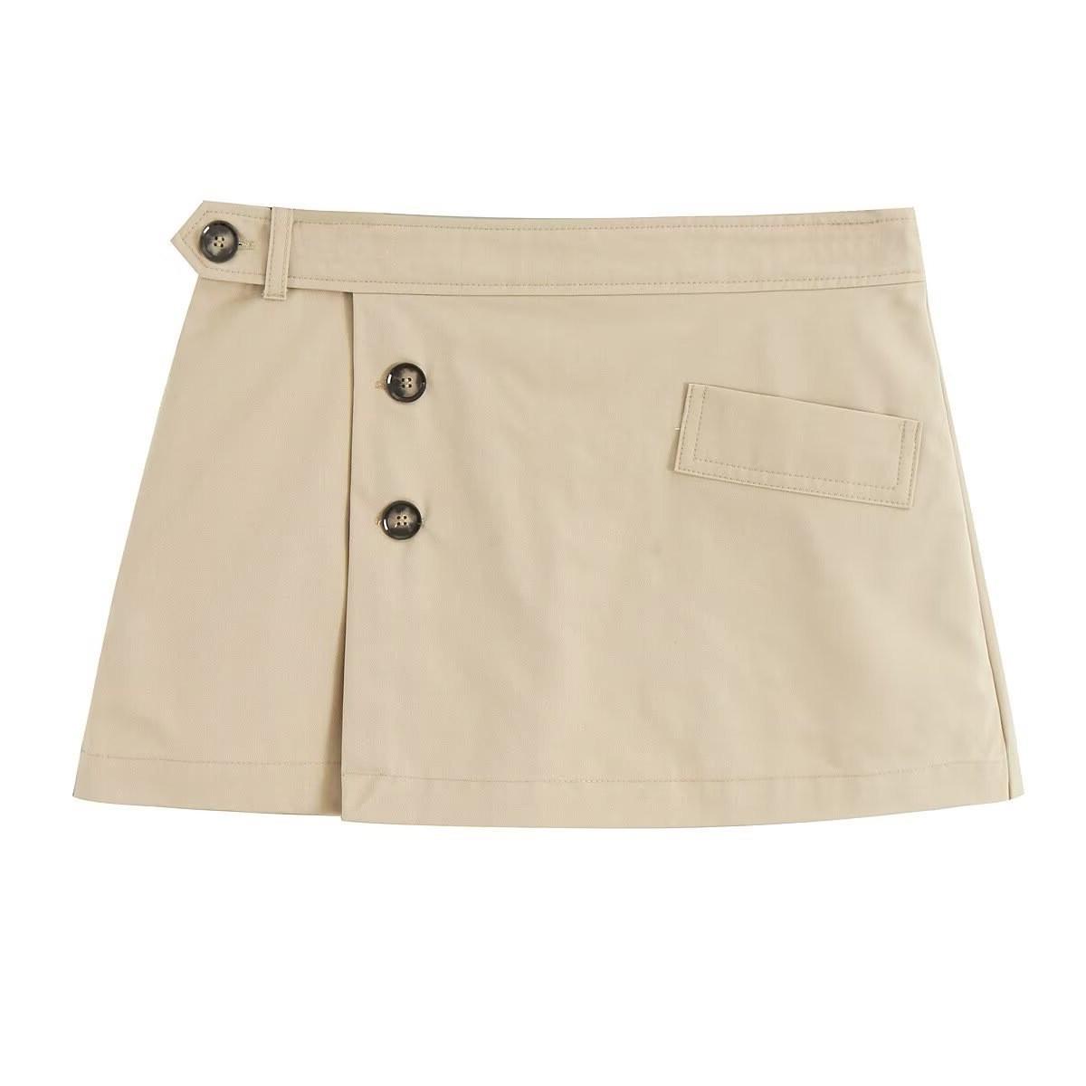 

TAOP&ZA Женская корейская модная рабочая одежда: Короткий жилет и мини-юбка А-силуэта XS