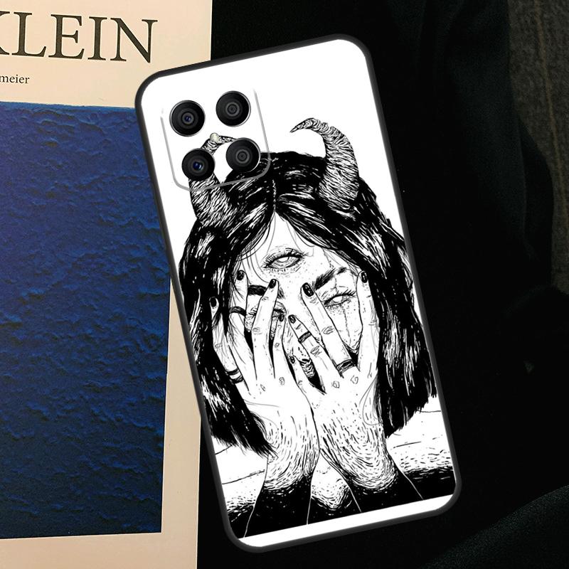 Aesthetic Devil Woman Bad Girl Case For Honor 50 70 90 Lite X9b X9a X8b X8a X8 X9 X9c Honor 200 Pro Magic 7 5 6 Lite Cover