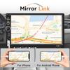 VENBES Car Radio MirrorLink 2 DIN 7" Touch Screen Support Bluetooth USB/TF/FM/AUX Multimedia Player