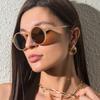 1Pcs Vintage Round Sunglasses Women Men 2023 Luxury Brand Oversized Eyewear Classic Small Frame Party Sun Glasses Eyewear
