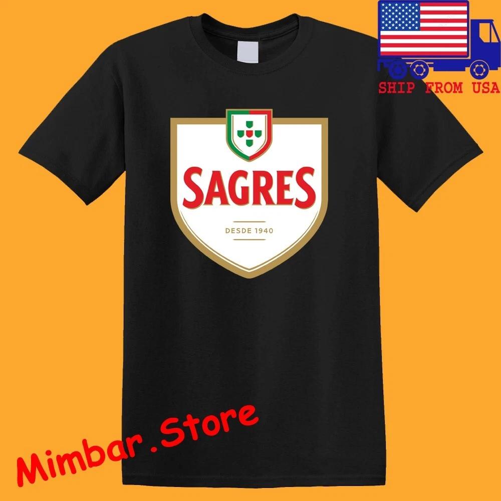 Sagres Cerveja Men s Black Size S-5XL XL