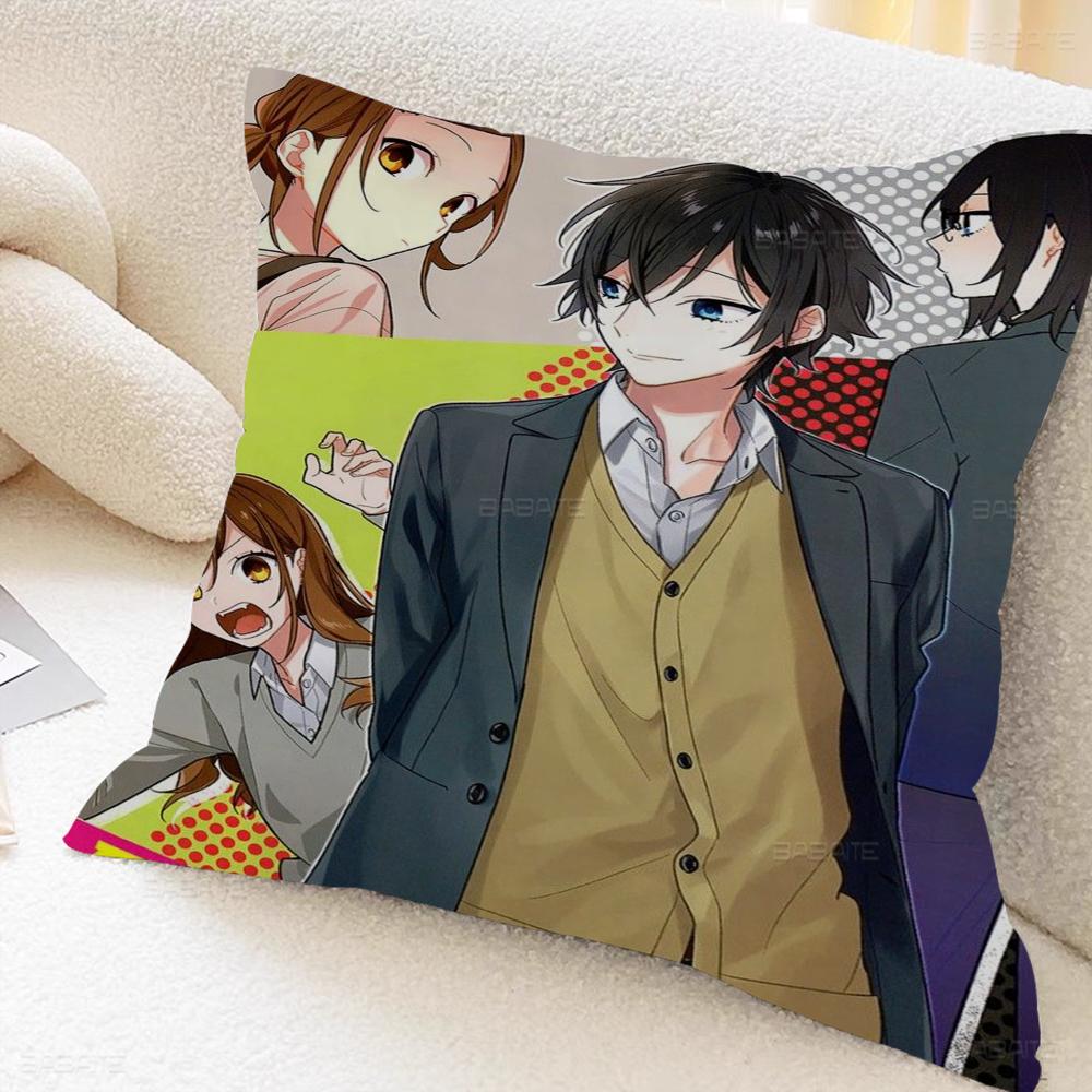 Anime Horimiya Pillow Gift Home Office Decoration Pillow Bedroom Sofa Car Cushion CoverPillow Case