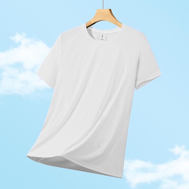 Women's Quick-Dry Ice Silk Short Sleeve T-Shirt: Breathable, Lightweight & Cool for Outdoor Casual Fitness