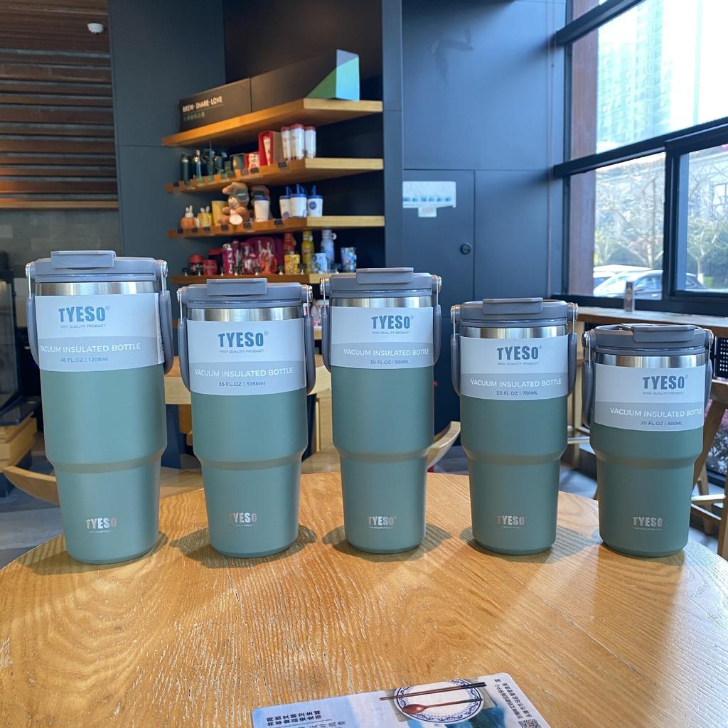 Tyeso Coffee Cup Stainless Steel Thermos Bottle Double-layer Insulation Cold And Hot Travel Mug Vacuum Flask Car Water Bottle