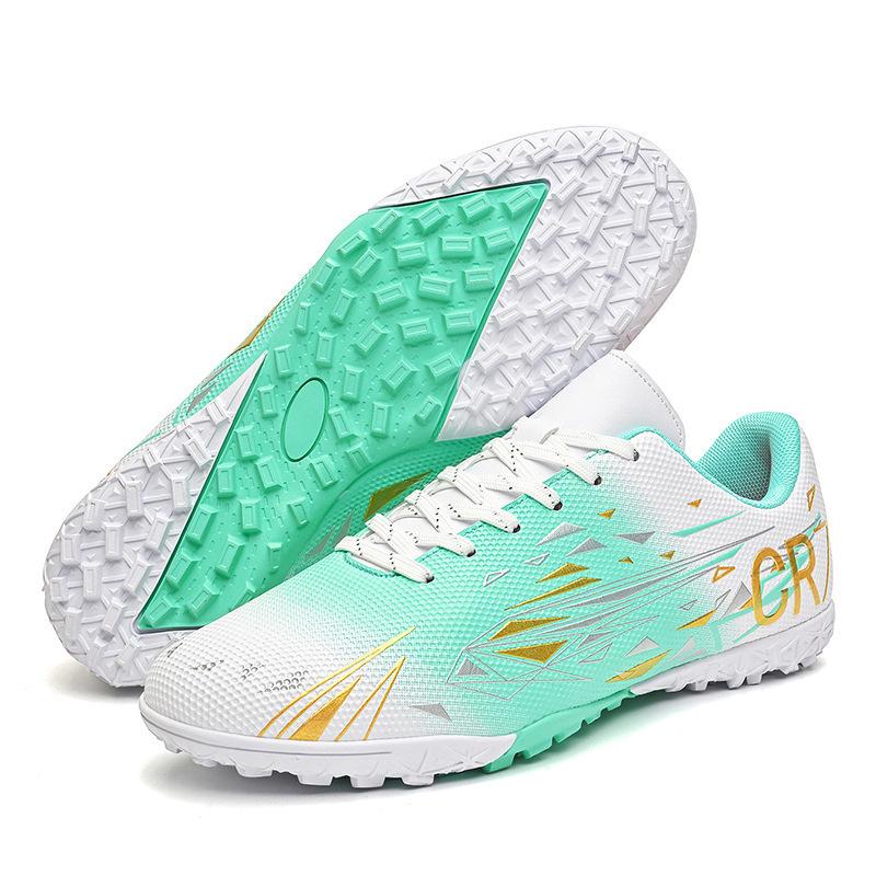 A 2025 low-top football shoe men's and women's game training AG spike broken nail sneakers youth sneakers