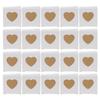 20 Pcs Cupcake Packaging Heart Shaped Window Box Dessert Container Open The Paper Boxes Cups