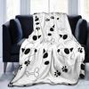 Soft Warm Flannel Fleece Throw Blanket for Bedroom Living Rooms Sofa Couch Funny Bull Terrie Print Large Size Bed Blankets