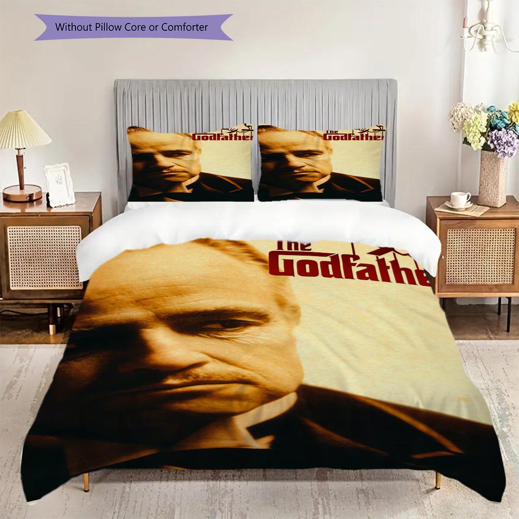 Legacy Power Family Three-piece Set (1 * Duvet Cover + 2 * Pillowcase, Without Core) 2D Flat Soft and Comfortable Christmas Birthday Gift