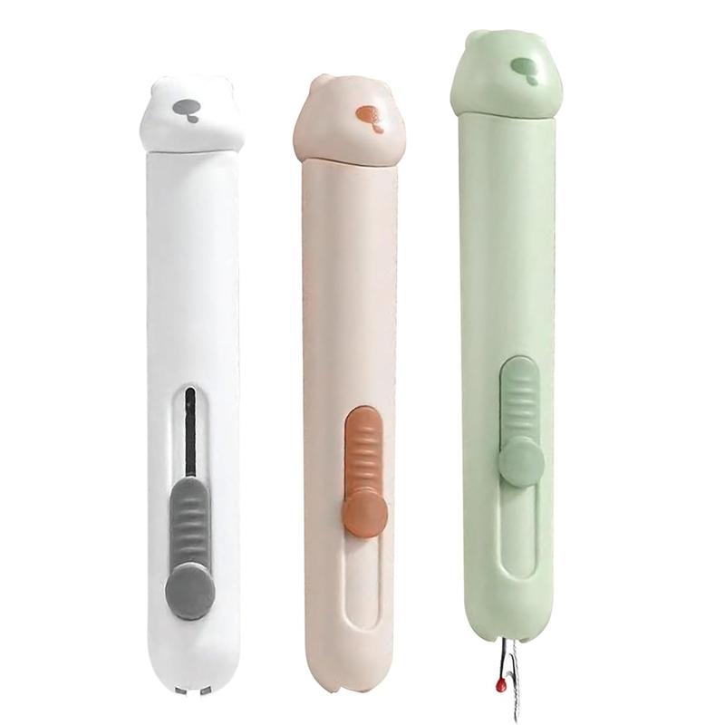 AD23-2-In-1 Automatic Needle Threaders Seam Ripper ,Needle Threaders For Hand Sewing, Embroidery,Quick Needle Threading Tool