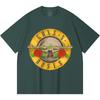 Camiseta de Algodón Pesado 100% 230 Gsm Camiseta de Algodón Pesado Unisex con Estampado de Banda de Rock Música Popular