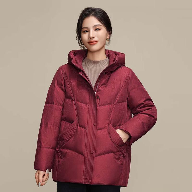 XueZhongFei Women's Hooded Down Jacket X40144414F