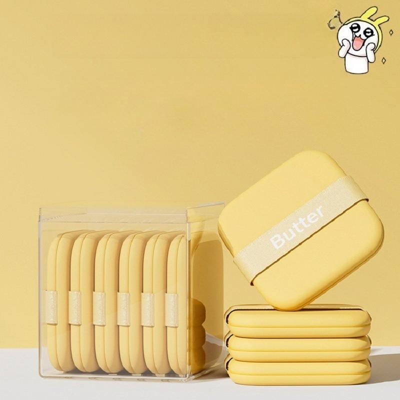 6Pcs butter puff biscuits wet and dry beauty blender makeup air cushion puff sponge air cushion foundation makeup puff