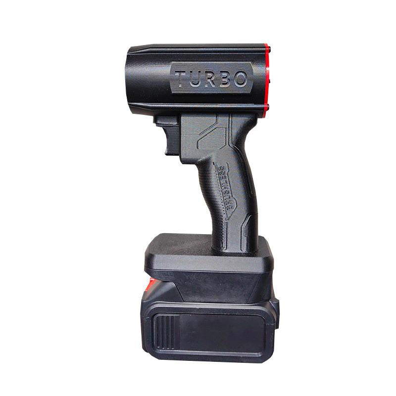 High Power Violent Turbo Fan Wireless Portable High-speed Hair Dryer Outdoor Handheld Blade Dust Removal Blower Black