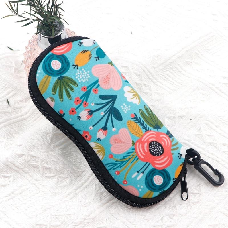 Modern Printed Eyeglasses Pouches Premium Zippers Protecting Light Weight Organizers For Sunglasses Cosmetics Key