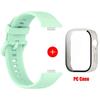 Case+Silicone Band For Huawei Watch Fit 3 Strap sport bracelet Tempered Glass cover Protector for Huawei Fit3 correa Accessories