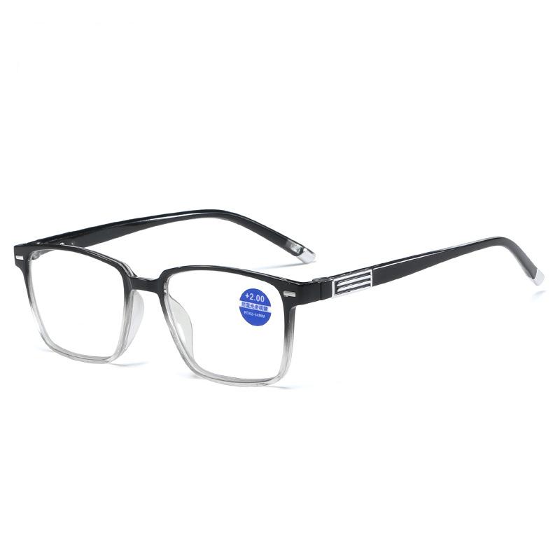 Square Reading Glasses Men Women Retro Full Frame Diopter +1 0 to +4 0 Business Optical Farsighted Eyewear