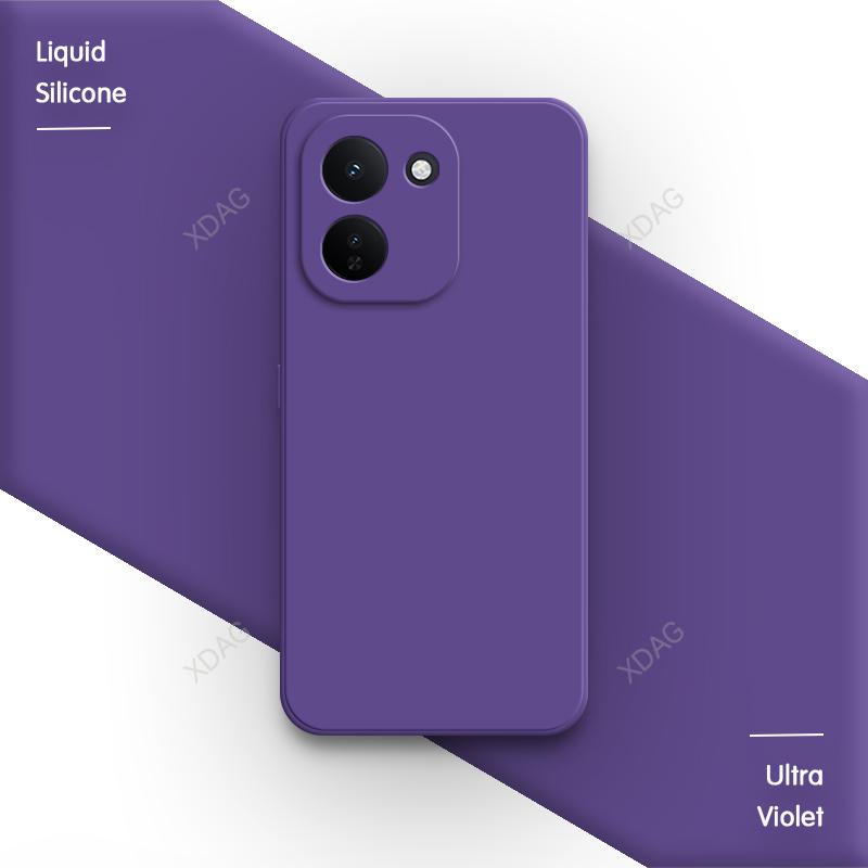 Soft Funda Phone Case for VIVO iQOO Z11 Z11X Turbo 5G Classic Contracted Pure Color Liquid Silicone Shockproof Luxury Back Cover