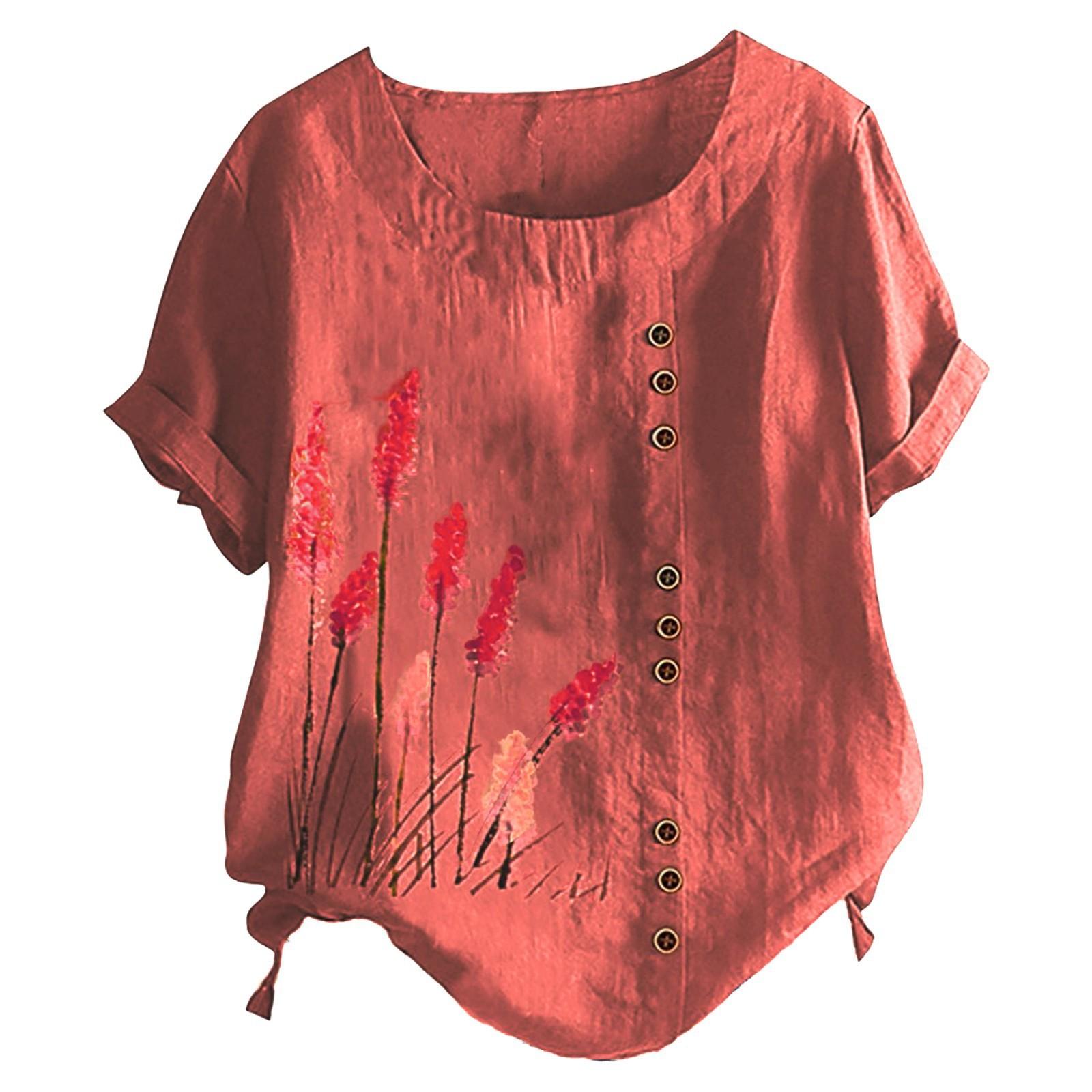 Весенне-осенняя блузка с пуговицами большого размера — фото 6