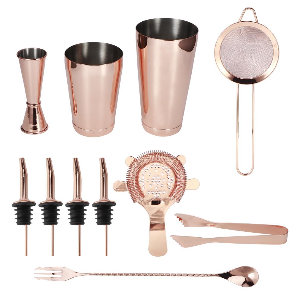 11PcsCelsiusSet Multifunction Stainless Steel Cocktail Shaker Tools Set Bar Bartender Supplies