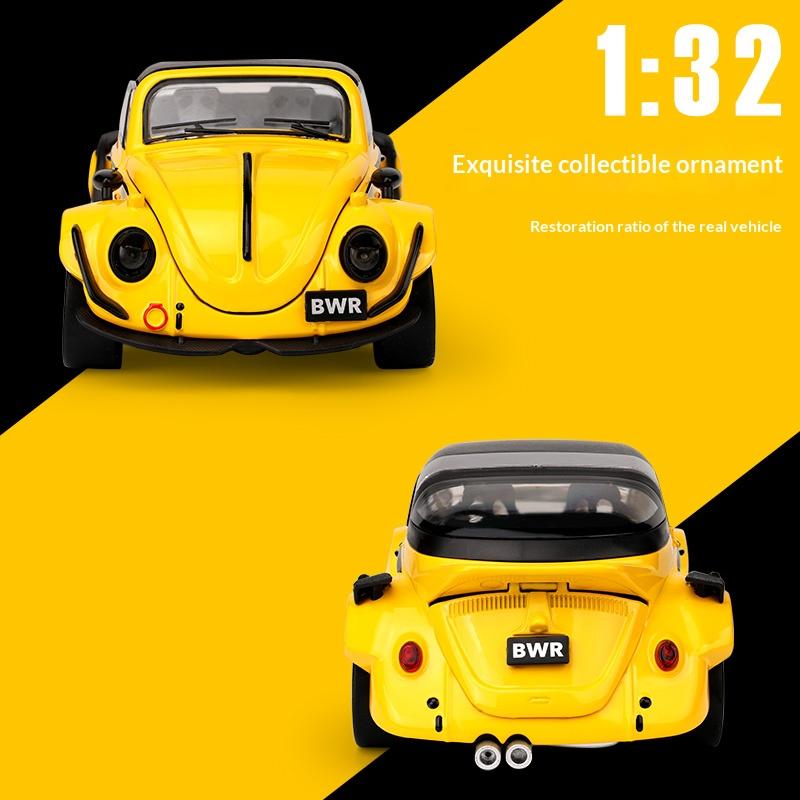 1/32 Scale Volkswagen Beetle Alloy Die-cast Car Model Simulation Retro Classic Car Collection Ornaments Children's Toys Gifts