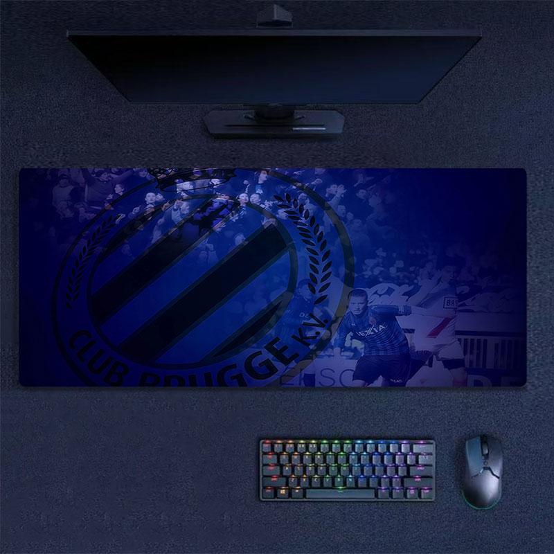 Club Brugge Mouse Pad, Large Gaming Desk Mat, Non-slip XXL Mousepad for Laptop & Tablet, Mini PC Playmat with Stitched Edges