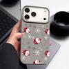 New Year Christmas Pattern Phone Case For iPhone 16e 17 Air 16 15 14 17 Pro Max 13 12 Pro 15 11 Shockproof Soft TPU Leather Texture Cover
