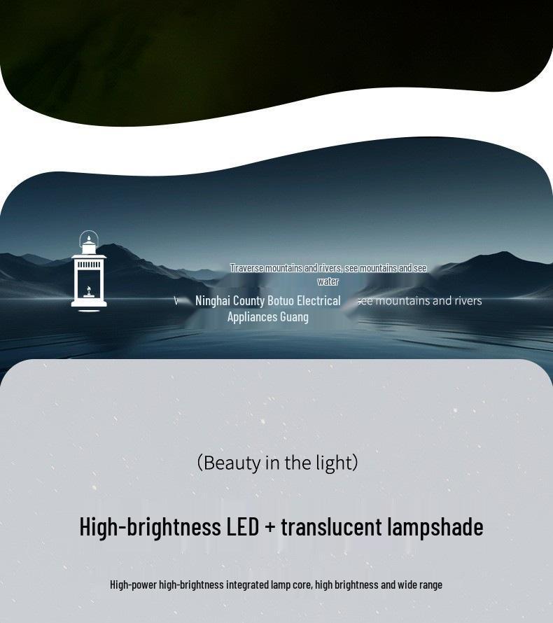 Portable Solar & Kerosene Rechargeable Camping Light for Home & Outdoor Use