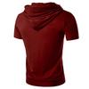 Herren Sportlich Lässig Kurzärmlig Kapuzenweste Fitnessstudio Fitness Laufen Workout Sweatshirt Sportbekleidung Pullover